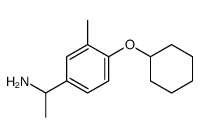 1-(4-cyclohexyloxy-3-methylphenyl)ethanamine结构式