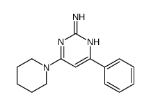4-phenyl-6-piperidin-1-ylpyrimidin-2-amine Structure