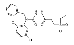 3-chloro-N'-(3-ethylsulfonylpropanoyl)-6H-benzo[b][1,4]benzoxazepine-5-carbohydrazide Structure