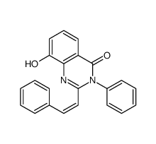 4(3H)-Quinazolinone,8-hydroxy-3-phenyl-2-styryl- (6CI) Structure