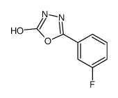 5-(3-fluorophenyl)-3H-1,3,4-oxadiazol-2-one结构式
