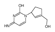 4-amino-1-[(1S)-3-(hydroxymethyl)cyclopent-2-en-1-yl]pyrimidin-2-one Structure