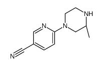 (S)-6-(3-甲基哌嗪-1-基)烟腈结构式