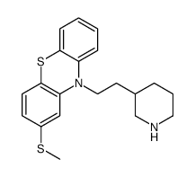 2-methylsulfanyl-10-(2-piperidin-3-ylethyl)phenothiazine结构式