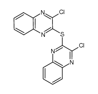 2-chloro-3-[(3-chloro-2-quinoxalinyl)-thio]quinoxaline Structure