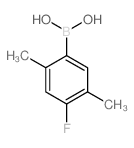 4-Fluoro-2,5-dimethylphenylboronic acid structure