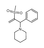 1-(1-piperidinyl)-2-(methylsulfonyl)-1-phenyl-2-propene结构式