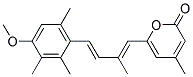 6-[(1E, 3E)-4-(4-METHOXY-2,3,6-TRIMETHYLPHENYL)-2-METHYL-1,3-BUTADIEN-1-YL]-4-METHYL-2H-PYRAN-2-ONE Structure
