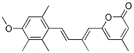 6-[(1E, 3E)-4-(4-METHOXY-2,3,6-TRIMETHYLPHENYL)-2-METHYL-1,3-BUTADIEN-1-YL]-4-METHYL-2H-PYRAN-2-ONE结构式