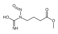 methyl 4-[carbamoyl(nitroso)amino]butanoate结构式