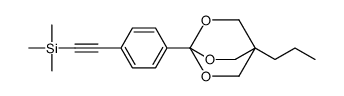 ((4-(4-Propyl-2,6,7-trioxabicyclo(2.2.2)oct-1-yl)phenyl)ethynyl)trimet hylsilane Structure