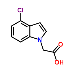 (4-Chloro-1H-indol-1-yl)acetic acid结构式