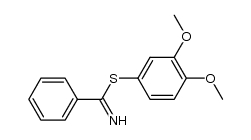 thiobenzimidic acid-(3,4-dimethoxy-phenyl ester) Structure