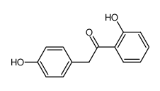 1-(2-hydroxyphenyl)-2-(4-hydroxyphenyl)ethanone结构式