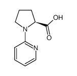 (S)-1-(pyridin-2-yl)-pyrrolidine-2-carboxylic acid Structure