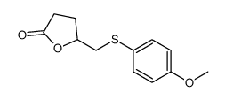 5-[(4-methoxyphenyl)sulfanylmethyl]oxolan-2-one Structure