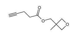 (3-methyloxetan-3-yl)methyl pent-4-ynoate结构式