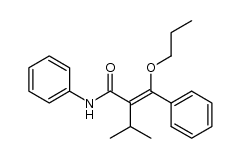 2-isopropyl-3-phenyl-3-propoxy-acrylic acid anilide Structure
