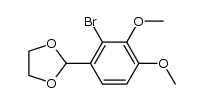 2-(2-bromo-3,4-dimethoxyphenyl)-1,3-dioxolane结构式