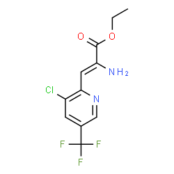 ETHYL 2-AMINO-3-[3-CHLORO-5-(TRIFLUOROMETHYL)-2-PYRIDINYL]ACRYLATE结构式