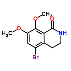 5-Bromo-7,8-dimethoxy-3,4-dihydro-1(2H)-isoquinolinone Structure