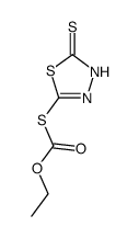 5-ethoxycarbonylmercapto-3H-[1,3,4]thiadiazole-2-thione结构式