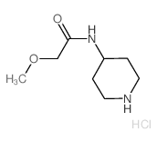 2-Methoxy-N-(4-piperidinyl)acetamide hydrochloride Structure