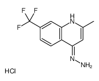 4-Hydrazino-2-methyl-7-trifluoromethylquinoline hydrochloride结构式
