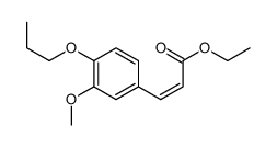 ethyl (E)-3-(3-methoxy-4-propoxyphenyl)prop-2-enoate Structure