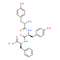 H-Tyr-Tyr-Phe-NH2结构式