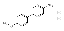 5-(4-甲氧基苯基)吡啶-2-胺双盐酸盐结构式