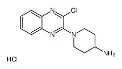 1-(3-Chloro-quinoxalin-2-yl)-piperidin-4-ylamine hydrochloride Structure