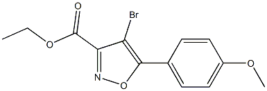 ethyl 4-bromo-5-(4-methoxyphenyl)isoxazole-3-carboxylate Structure