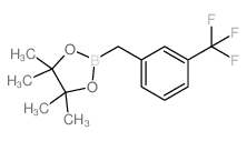 4,4,5,5-四甲基-2-(3-(三氟甲基)-苄基)-1,3,2-二氧杂环戊硼烷结构式