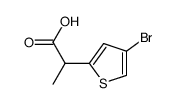 2-(4-bromothiophen-2-yl)propanoic acid Structure