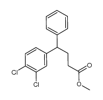 methyl 4-(3,4-dichlorophenyl)-4-phenylbutanoate Structure