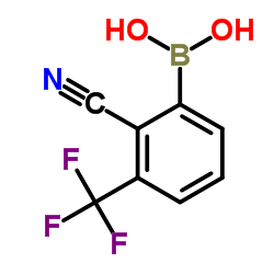 2-Cyano-3-(trifluoromethyl)phenylboronic acid Structure