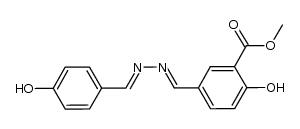 1-(3-methoxycarbonyl-4-hydroxybenzylidene)-2-(4-hydroxybenzylidene)hydrazine Structure
