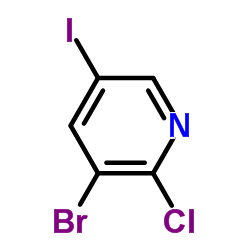 3-Bromo-2-chloro-5-iodopyridine structure