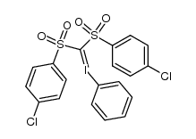 phenyliodonium bis(p-chlorophenylsulphonyl)methylide Structure