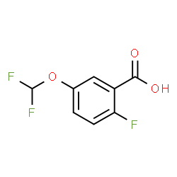 2-(DIFLUOROMETHOXY)-5-FLUOROBENZOIC ACID Structure
