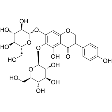 5,6,7,40-tetrahydroxyisoflavone-6,7-di-O-β-D-glucopyranoside picture