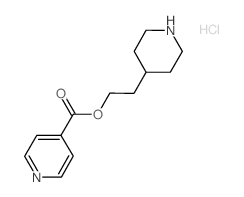 2-(4-Piperidinyl)ethyl isonicotinate hydrochloride结构式