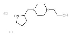2-[4-(2-Pyrrolidinylmethyl)-1-piperazinyl]-1-ethanol dihydrochloride Structure