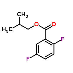 Isobutyl 2,5-difluorobenzoate结构式