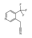 2-[4-(trifluoromethyl)pyridin-3-yl]acetonitrile结构式
