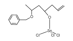 ((6-(benzyloxy)hept-1-en-4-yl)oxy)trichlorostannane Structure