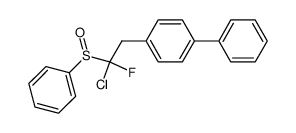 2-(4-biphenylyl)-1-chloro-1-fluoroethyl phenyl sulfoxide结构式