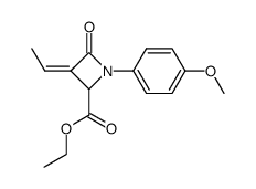 ethyl 3-ethylidene-1-(4-methoxyphenyl)-4-oxoazetidine-2-carboxylate Structure