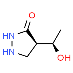 3-Pyrazolidinone,4-(1-hydroxyethyl)-,(R*,R*)-(9CI) Structure